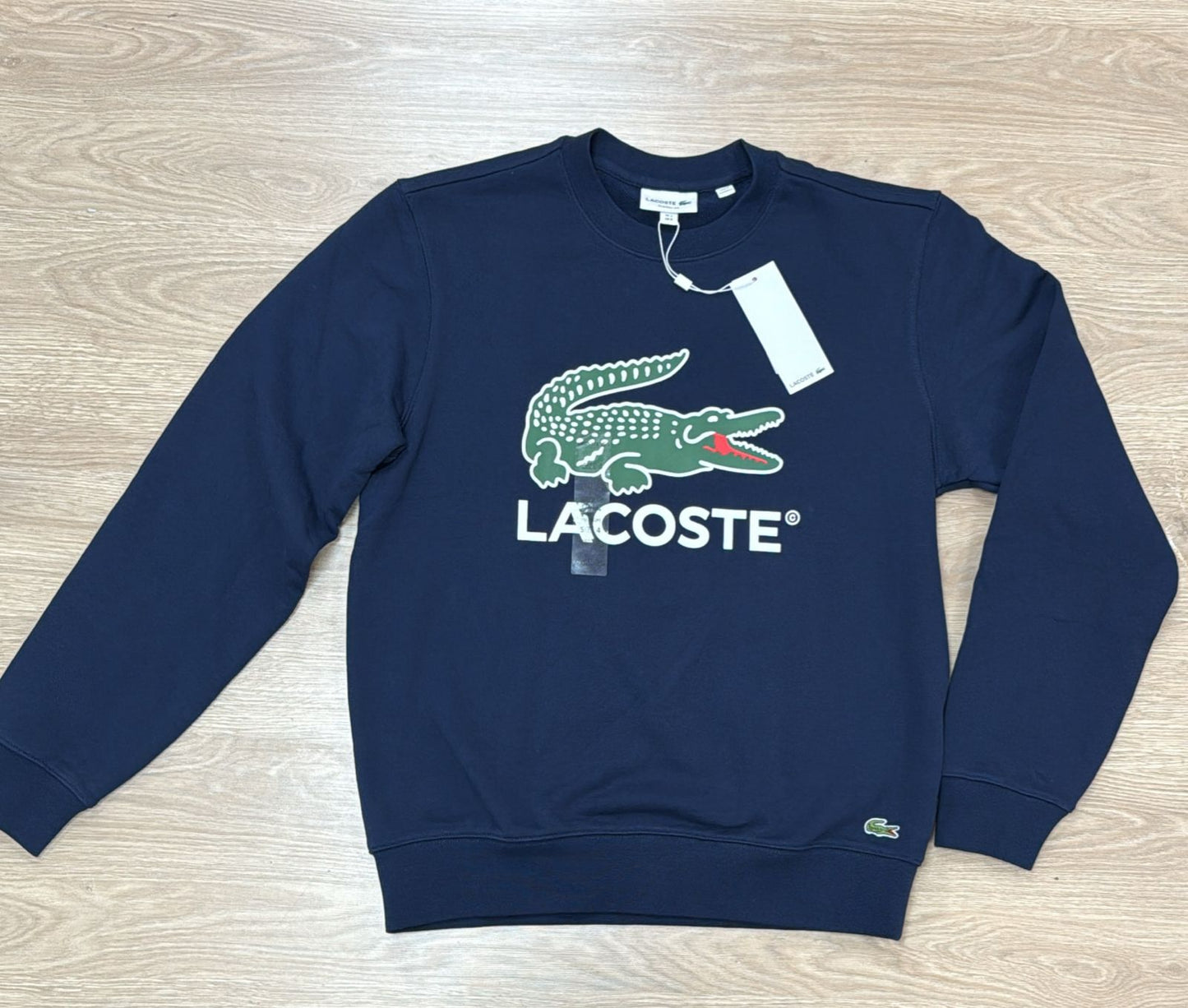 Buzo Lacoste cuello redondo, en Algodón