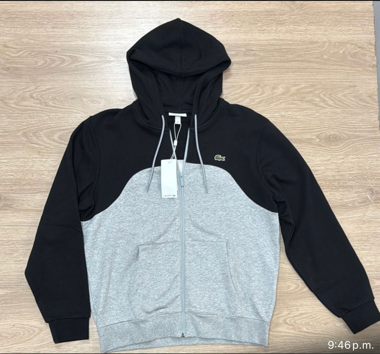 Buzo Lacoste con cremallera, en Algodón